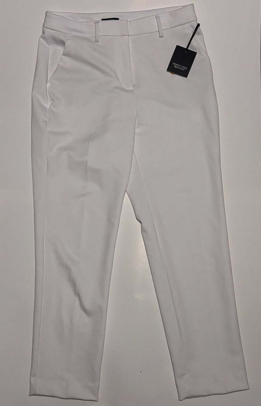 Simply Vera Vera Wang High Rise Skinny Ankle White Pants